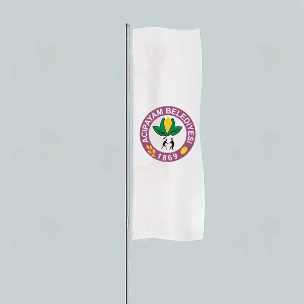 Acpayam Belediyesi Yatay ekilen Flamalar ve Bayraklar