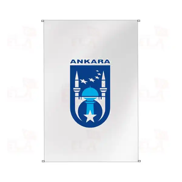 Ankara Bykehir Belediyesi Bina Boyu Bayraklar