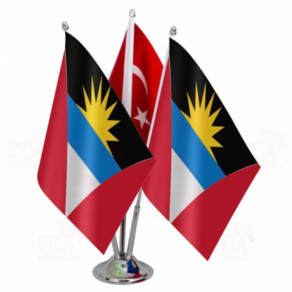 Antigua ve Barbuda Logolu l Masa Bayra