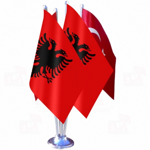 Arnavutluk Drtl zel Masa Bayra