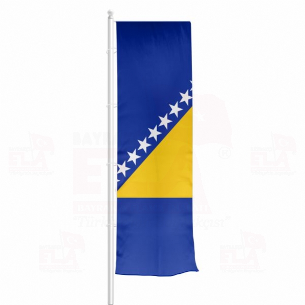 Bosna Hersek Yatay ekilen Flamalar ve Bayraklar