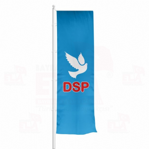 Demokratik Sol Parti Yatay ekilen Flamalar ve Bayraklar