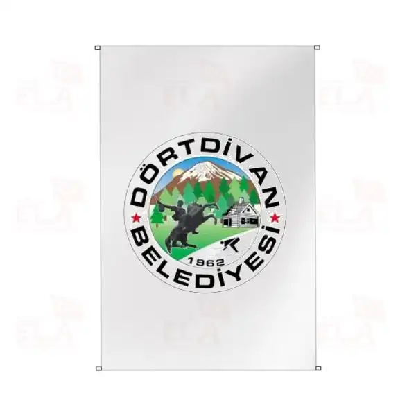 Drtdivan Belediyesi Bina Boyu Bayraklar
