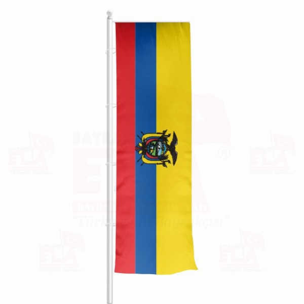 Ekvador Yatay ekilen Flamalar ve Bayraklar