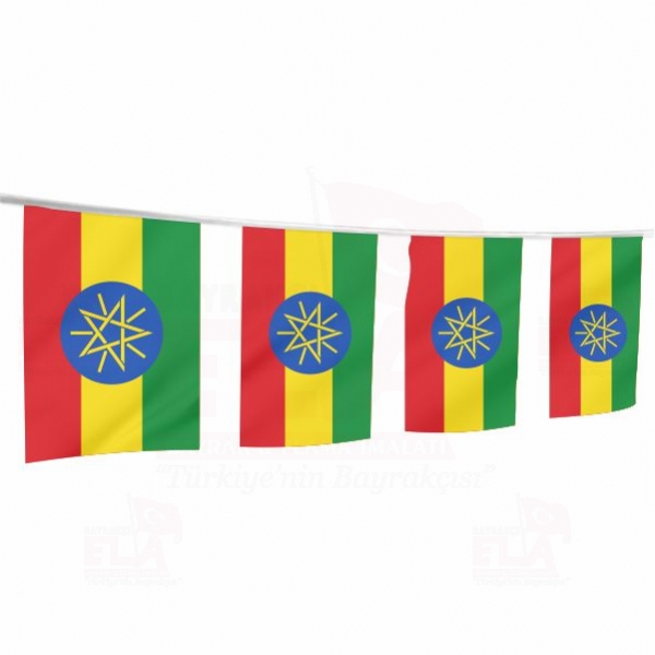 Etiyopya pe Dizili Flamalar ve Bayraklar