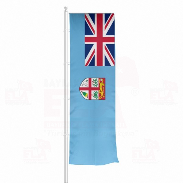 Fiji Yatay ekilen Flamalar ve Bayraklar