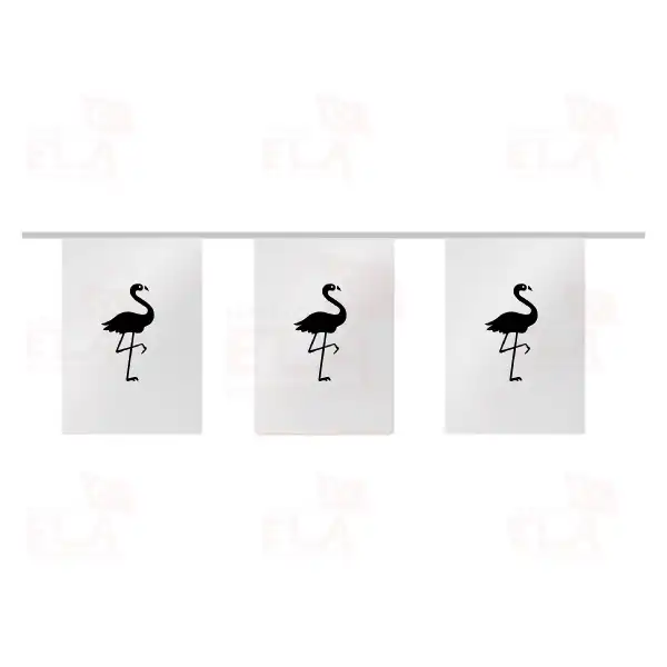 Flamingo pe Dizili Flamalar ve Bayraklar