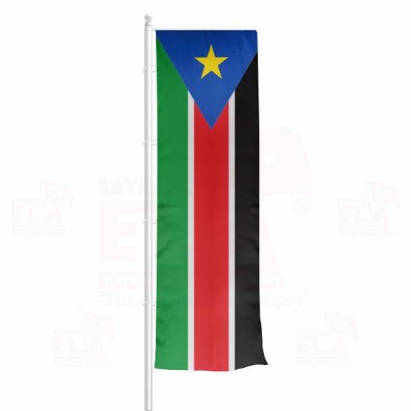 Gney Sudan Yatay ekilen Flamalar ve Bayraklar