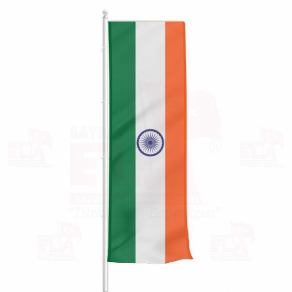 Hindistan Yatay ekilen Flamalar ve Bayraklar