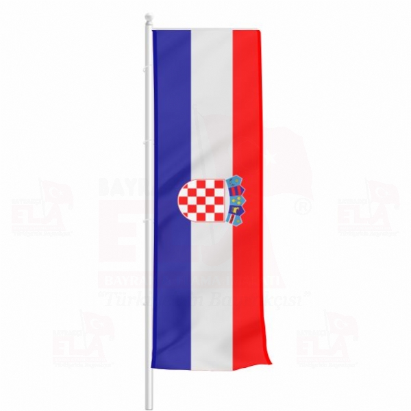 Hrvatistan Yatay ekilen Flamalar ve Bayraklar