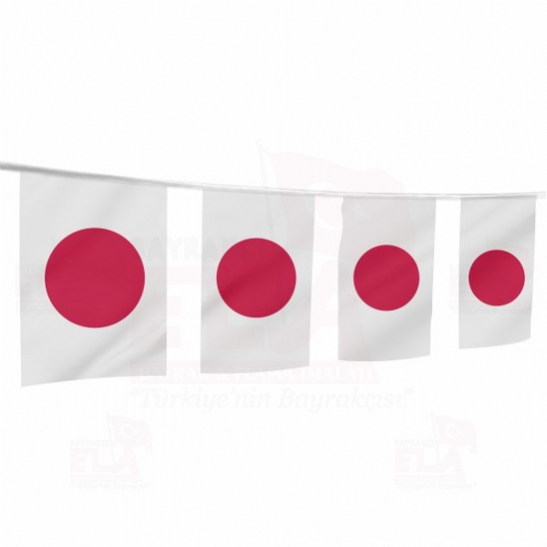 Japonya pe Dizili Flamalar ve Bayraklar