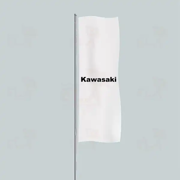 Kawasaki Yatay ekilen Flamalar ve Bayraklar