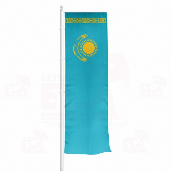 Kazakistan Yatay ekilen Flamalar ve Bayraklar
