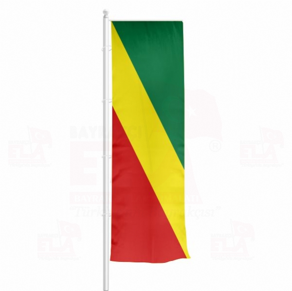Kongo Cumhuriyeti Yatay ekilen Flamalar ve Bayraklar