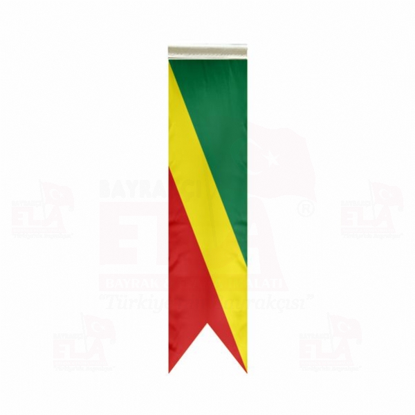 Kongo Cumhuriyeti zel Logolu Masa Bayra