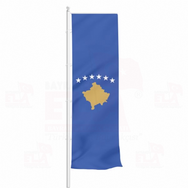 Kosova Yatay ekilen Flamalar ve Bayraklar