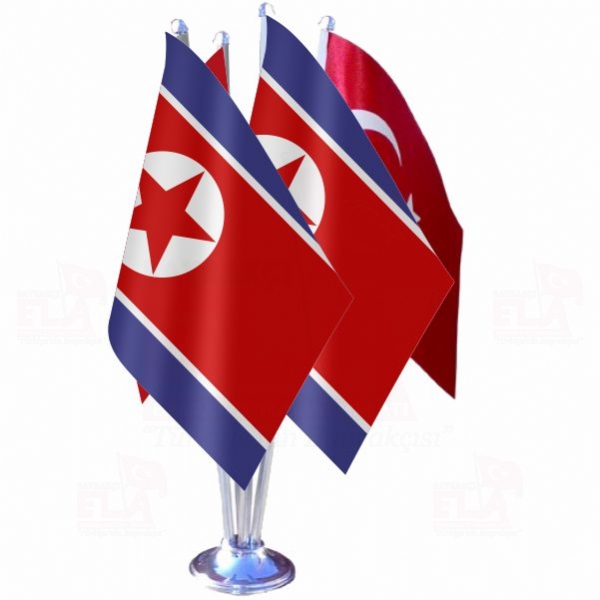 Kuzey Kore Drtl zel Masa Bayra