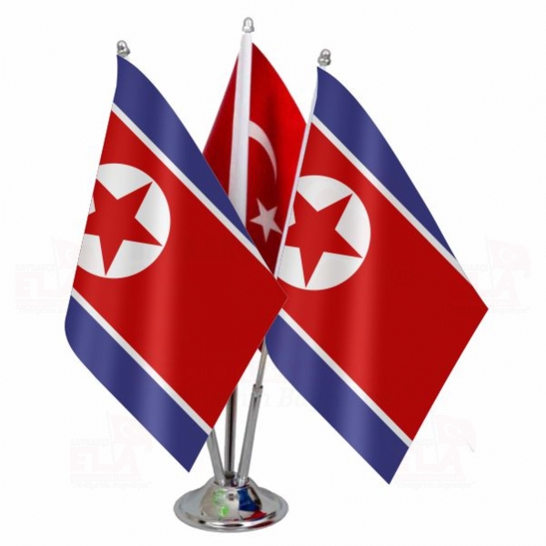 Kuzey Kore Logolu l Masa Bayra