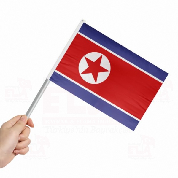 Kuzey Kore Sopal Bayrak ve Flamalar
