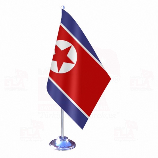 Kuzey Kore Tekli Masa Bayra