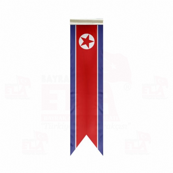Kuzey Kore zel Logolu Masa Bayra