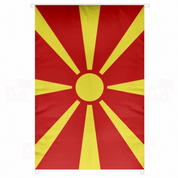 Makedonya Bina Boyu Bayraklar