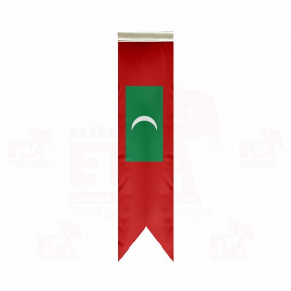 Maldivler zel Logolu Masa Bayra