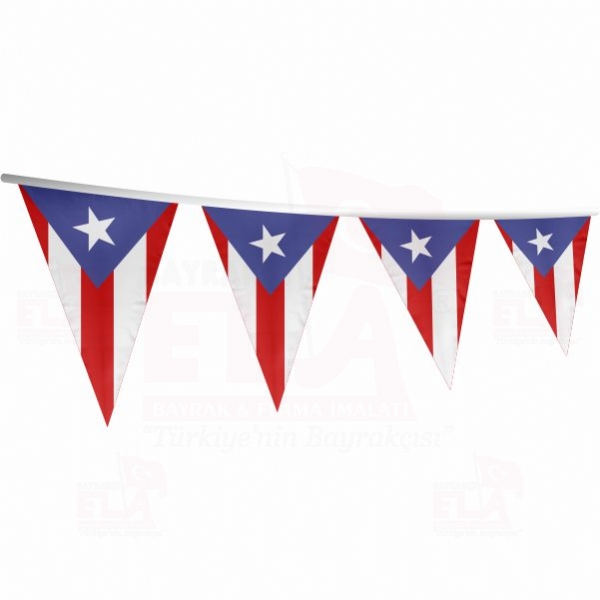 Porto Riko gen Bayrak ve Flamalar