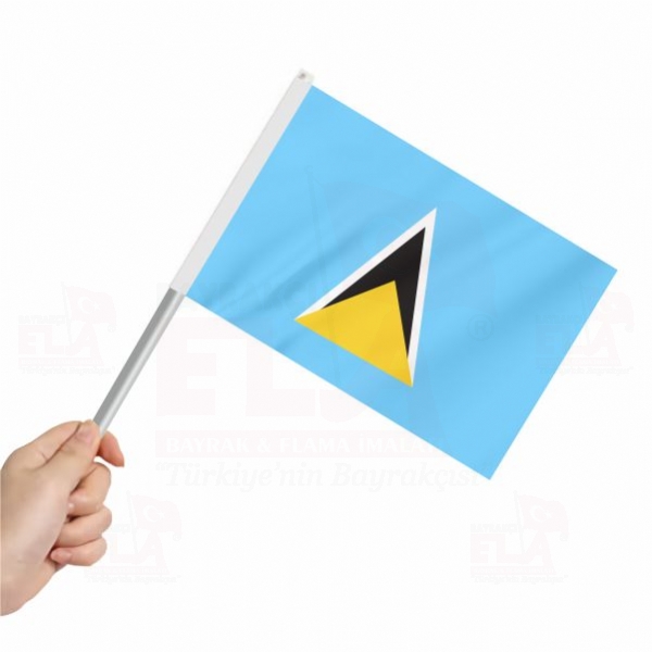 Saint Lucia Sopal Bayrak ve Flamalar