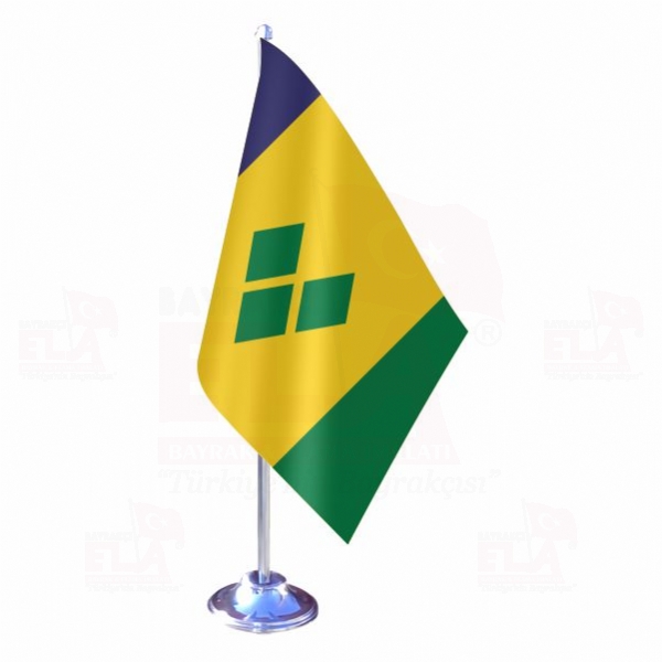 Saint Vincent ve Grenadinler Tekli Masa Bayra