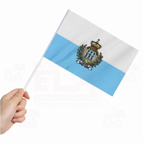 San Marino Sopal Bayrak ve Flamalar