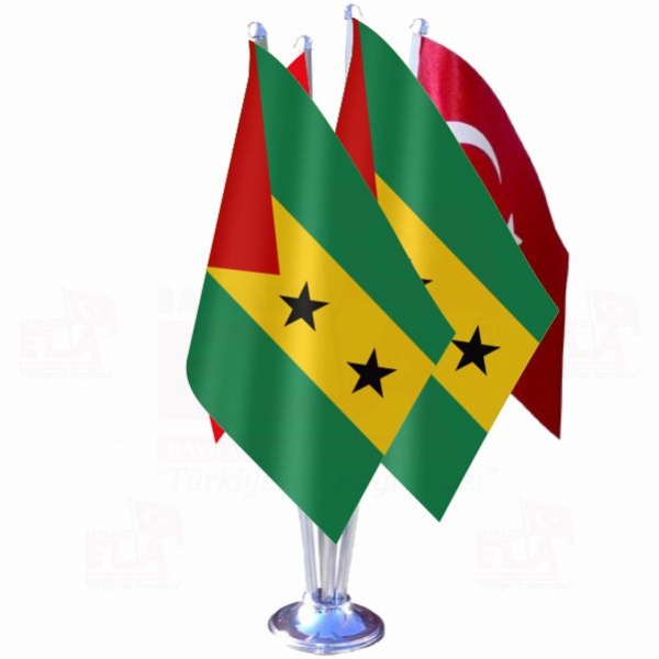Sao Tome ve Principe Drtl zel Masa Bayra