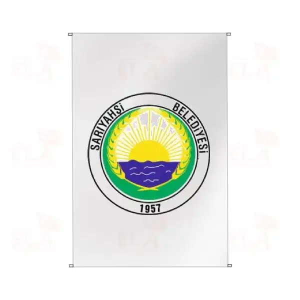 Saryahi Belediyesi Bina Boyu Bayraklar