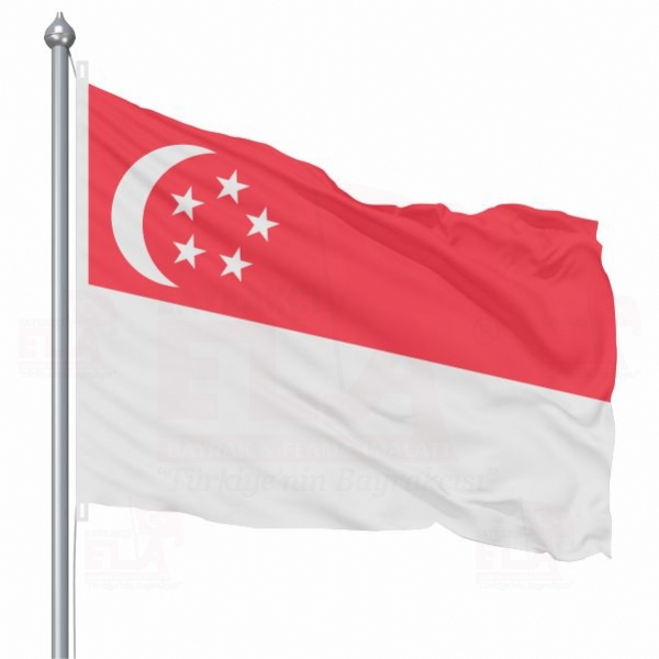 Singapur Bayra Singapur Bayraklar