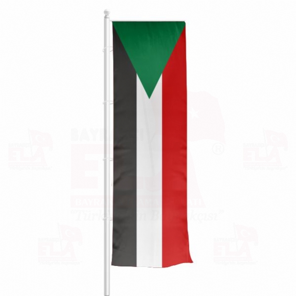 Sudan Yatay ekilen Flamalar ve Bayraklar