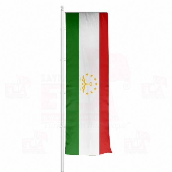 Tacikistan Yatay ekilen Flamalar ve Bayraklar