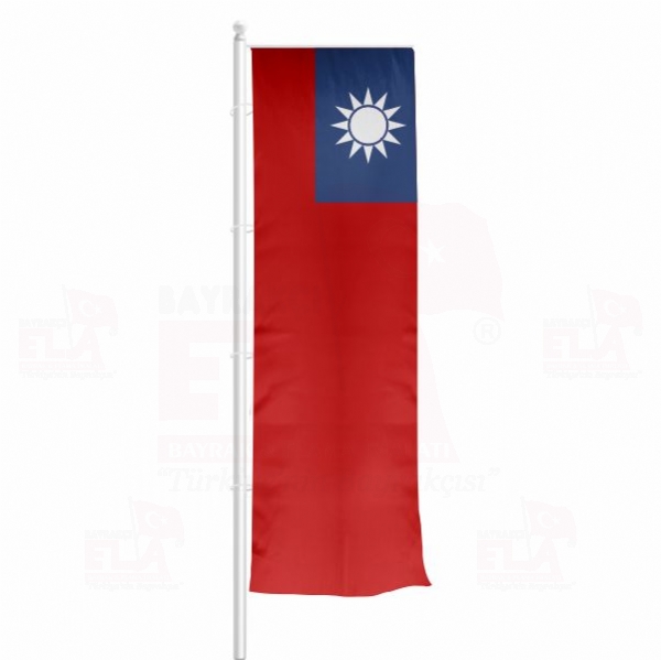 Tayvan Yatay ekilen Flamalar ve Bayraklar