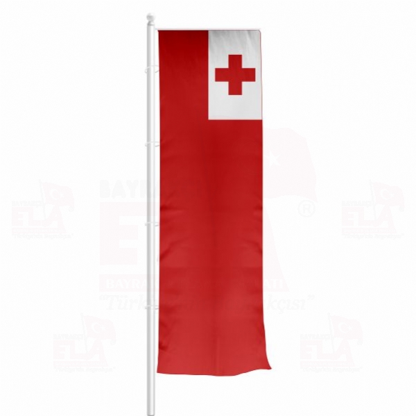 Tonga Yatay ekilen Flamalar ve Bayraklar