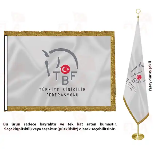Trkiye Binicilik Federasyonu Saten Makam Flamas
