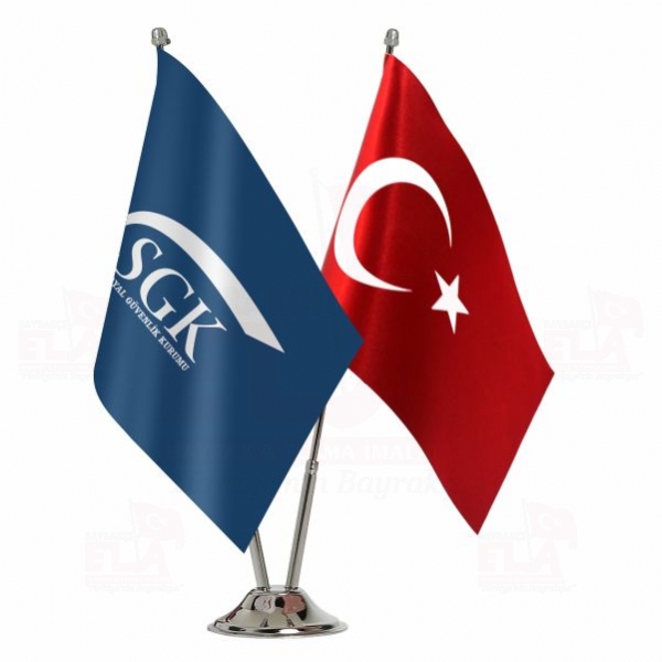 Trkiye Cumhuriyeti Sosyal Gvenlik Kurumu 2 li Masa Bayra