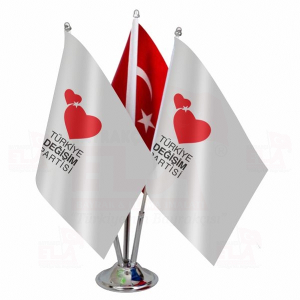 Trkiye Deiim Partisi Logolu l Masa Bayra