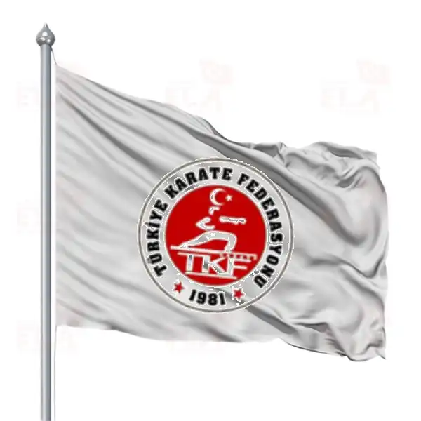 Trkiye Karate Federasyonu Gnder Flamas ve Bayraklar