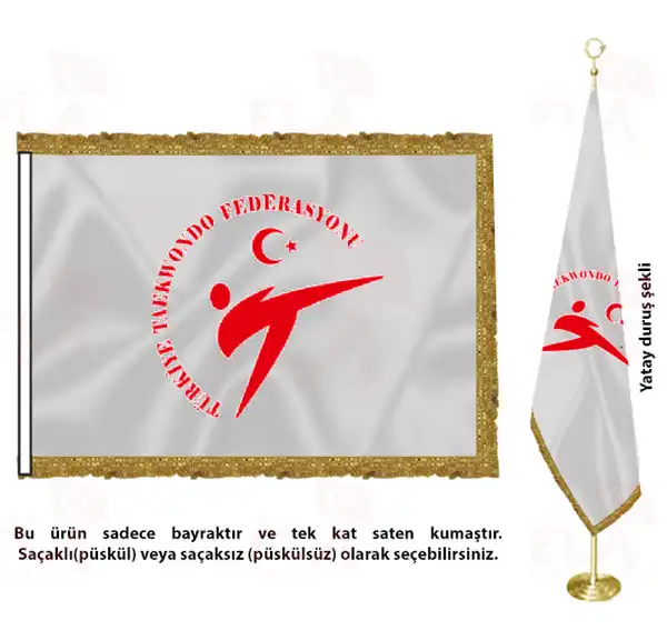Trkiye Taekwondo Federasyonu Saten Makam Flamas