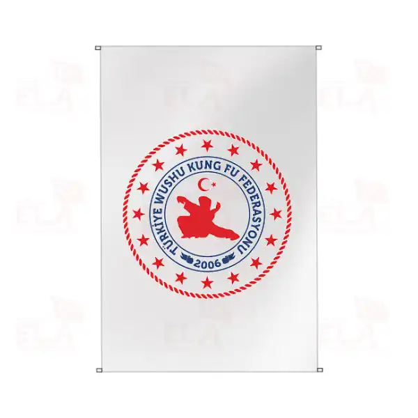 Trkiye Wushu Kung Fu Federasyonu Bina Boyu Bayraklar