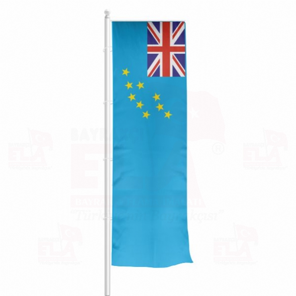 Tuvalu Yatay ekilen Flamalar ve Bayraklar