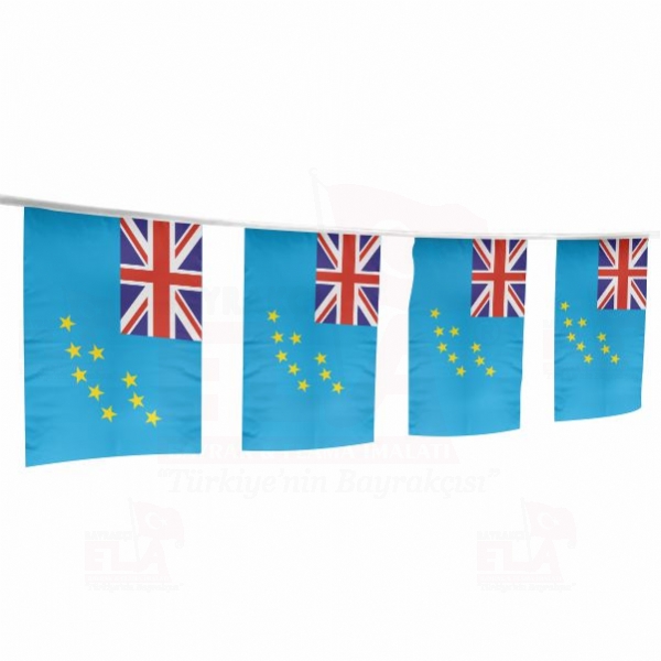 Tuvalu pe Dizili Flamalar ve Bayraklar