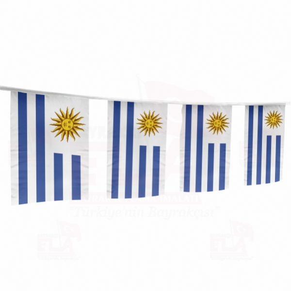 Uruguay pe Dizili Flamalar ve Bayraklar