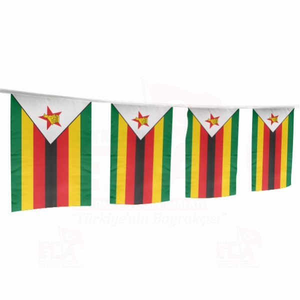 Zimbabve pe Dizili Flamalar ve Bayraklar
