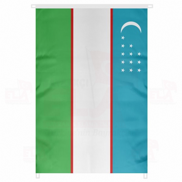 zbekistan Bina Boyu Bayraklar