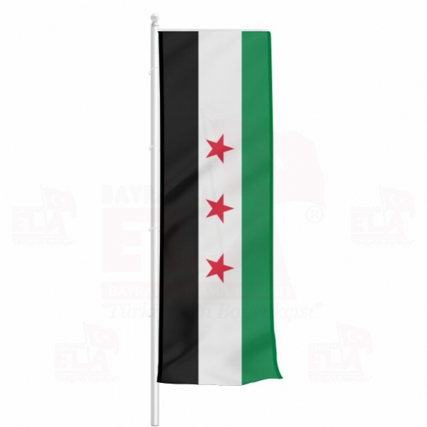 zgr Suriye Ordusu Yatay ekilen Flamalar ve Bayraklar
